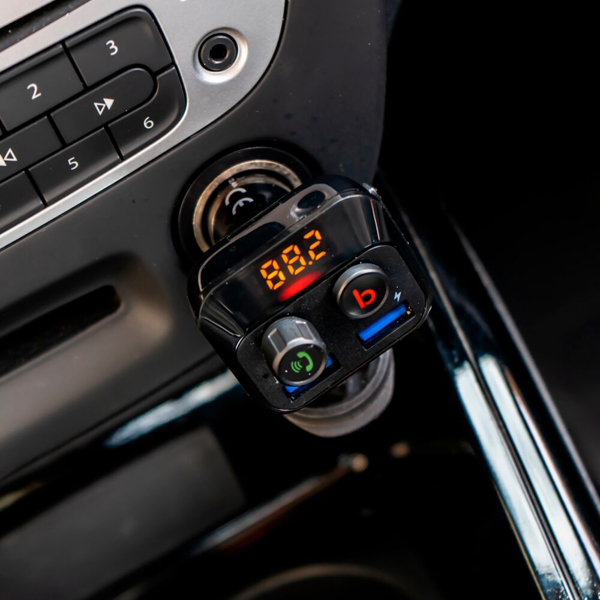 Modulator FM PNI Valentine F250 Bluetooth 5.0, MP3 player, negru