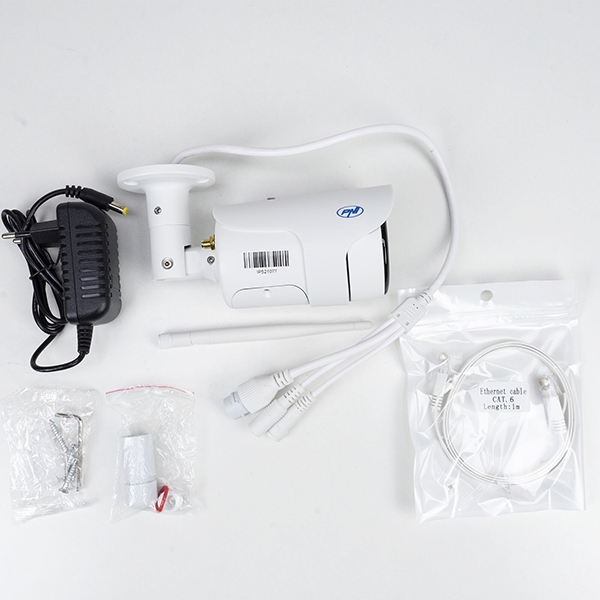Camera IP Wireless PNI IP52, Full HD 1080p, IR, Night Vision, alb
