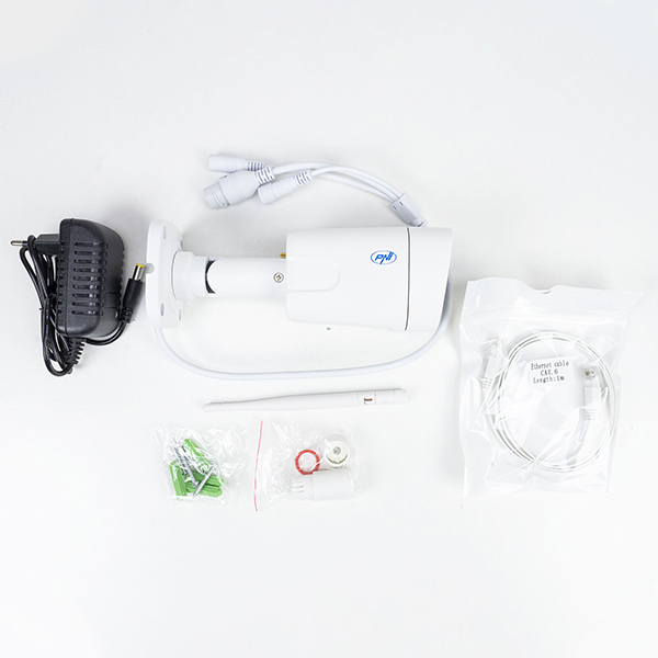 Camera IP Wireless PNI IP55, Ultra HD 1920p, IR, Night Vision, alb