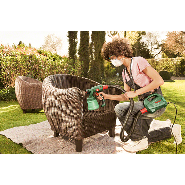 Pistol de vopsit Bosch PFS 1000 0603207000, 410W, rezervor 800ml, lungime furtun 1.3m