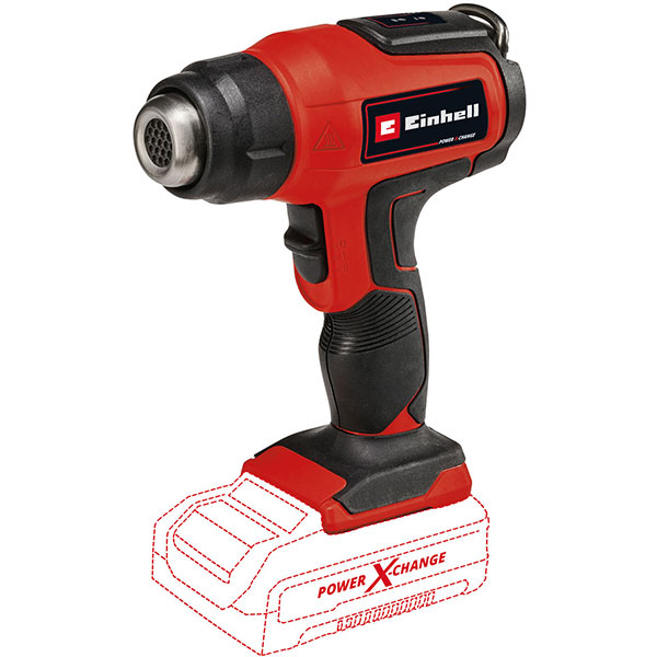 Pistol cu aer cald EINHELL TE-HA 18 Li - Solo, 18V, 200 l/min, 550 C, fara acumulator