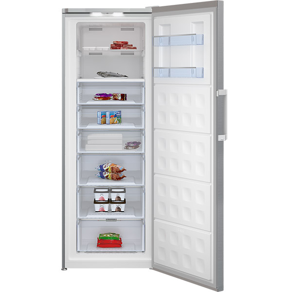 Congelator BEKO RFNE448E41XB, No Frost, 404 l, H 191.2 cm, Clasa E, argintiu