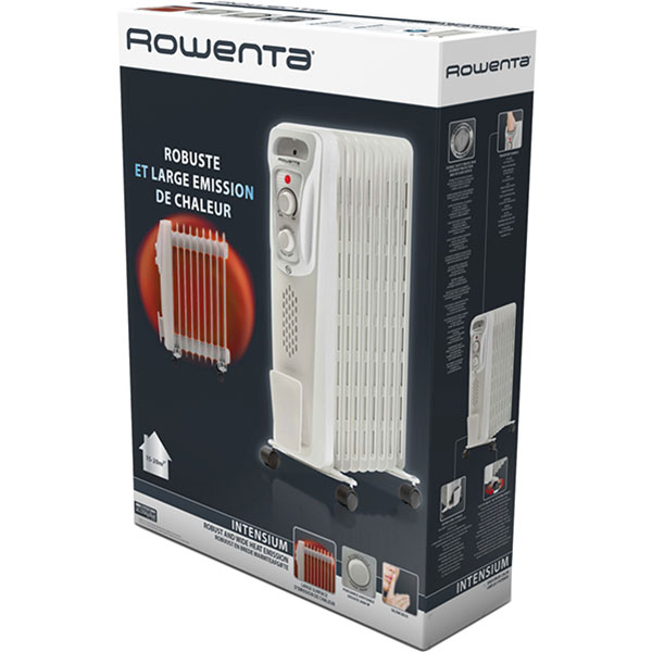 Calorifer electric ROWENTA BU2620F0, 9 elementi, 3 trepte putere, 2000W, gri
