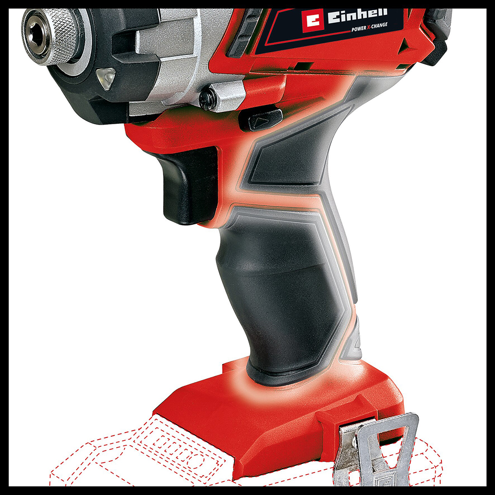 Surubelnita fara acumulator cu impact EINHELL Power-X-Change TE-CI 18/1 Li-Solo, 18 V, 2300 RPM
