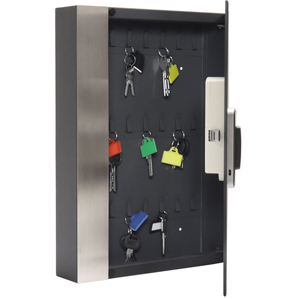 Depozitar chei ROTTNER Key Pro 24, Amprenta digitala, 265 x 385 x 60 mm, antracit