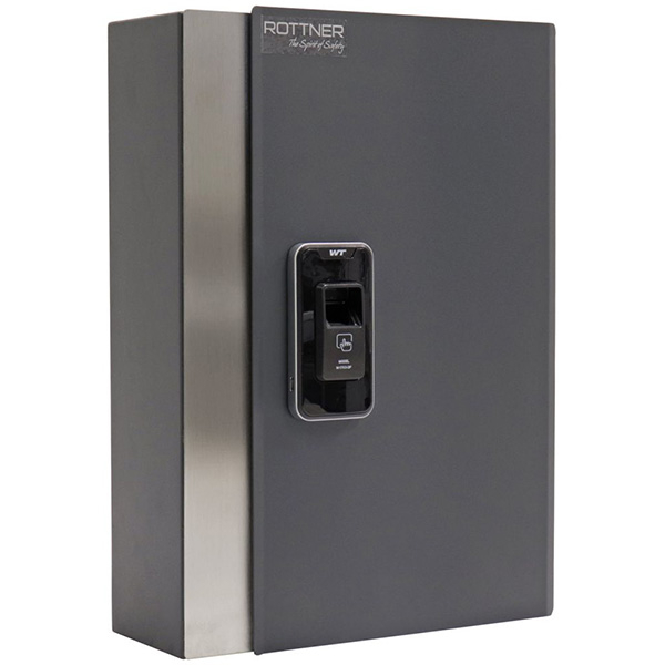 Depozitar chei ROTTNER Key Pro 68, Amprenta digitala, 265 x 385 x 95 mm, antracit