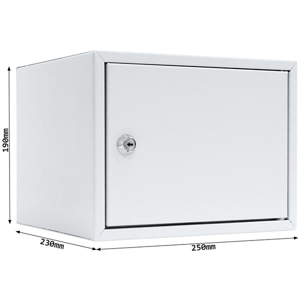 Caseta securitate ROTTNER Home Case 2, Inchidere cheie, 250 x 230 x 190 mm, gri