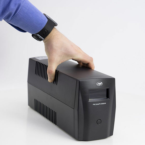 Unitate UPS PNI SafePC E650VA, 650VA, LCD, Schuko