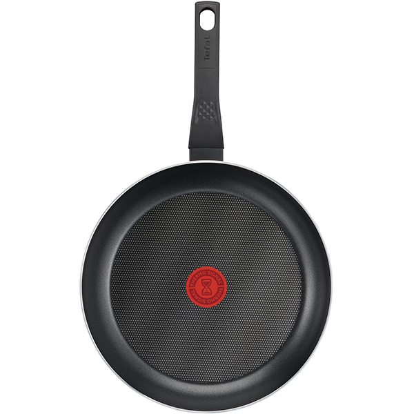 Tigaie TEFAL Simply Clean B5670653, 28cm, aluminiu, Thermo Signal, negru