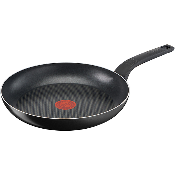 Tigaie TEFAL Simply Clean B5670653, 28cm, aluminiu, Thermo Signal, negru