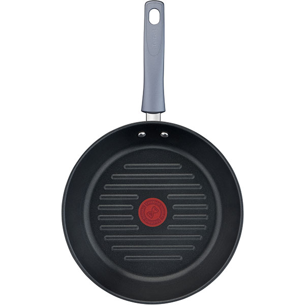 Tigaie TEFAL Grill Daily Cook G7314055, 26cm, otel, argintiu