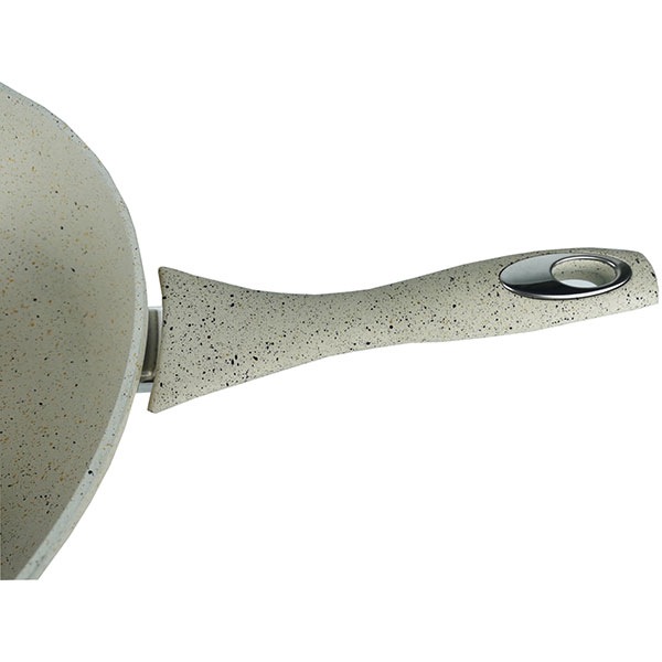 Tigaie marmorata MYRIA MY4409, 26cm, aliaj de aluminiu, crem
