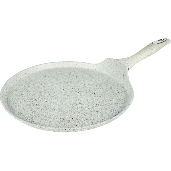 Tigaie marmorata pentru clatite MYRIA MY4411, 28cm, aliaj de aluminiu, crem