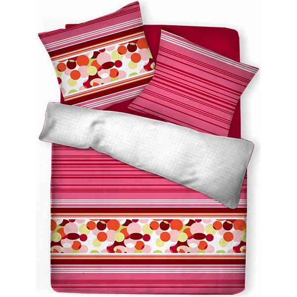 Lenjerie de pat Bubbles, 2 persoane, 100% bumbac, 200 x 220 cm, 3 piese