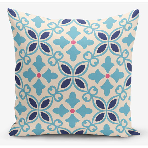 Set 4 fete de perna decorativa Ethnic Moroccan, 30% bumbac +70% poliester, 45 x 45 cm, multicolor