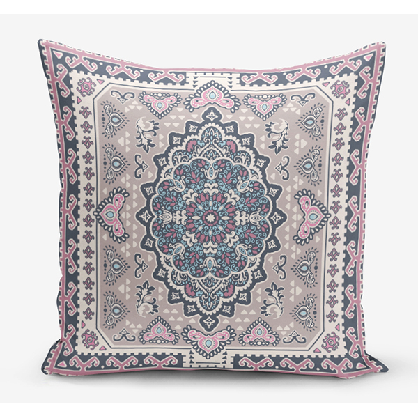 Set 4 fete de perna decorativa Ethnic, 30% bumbac +70% poliester, 45 x 45 cm, multicolor