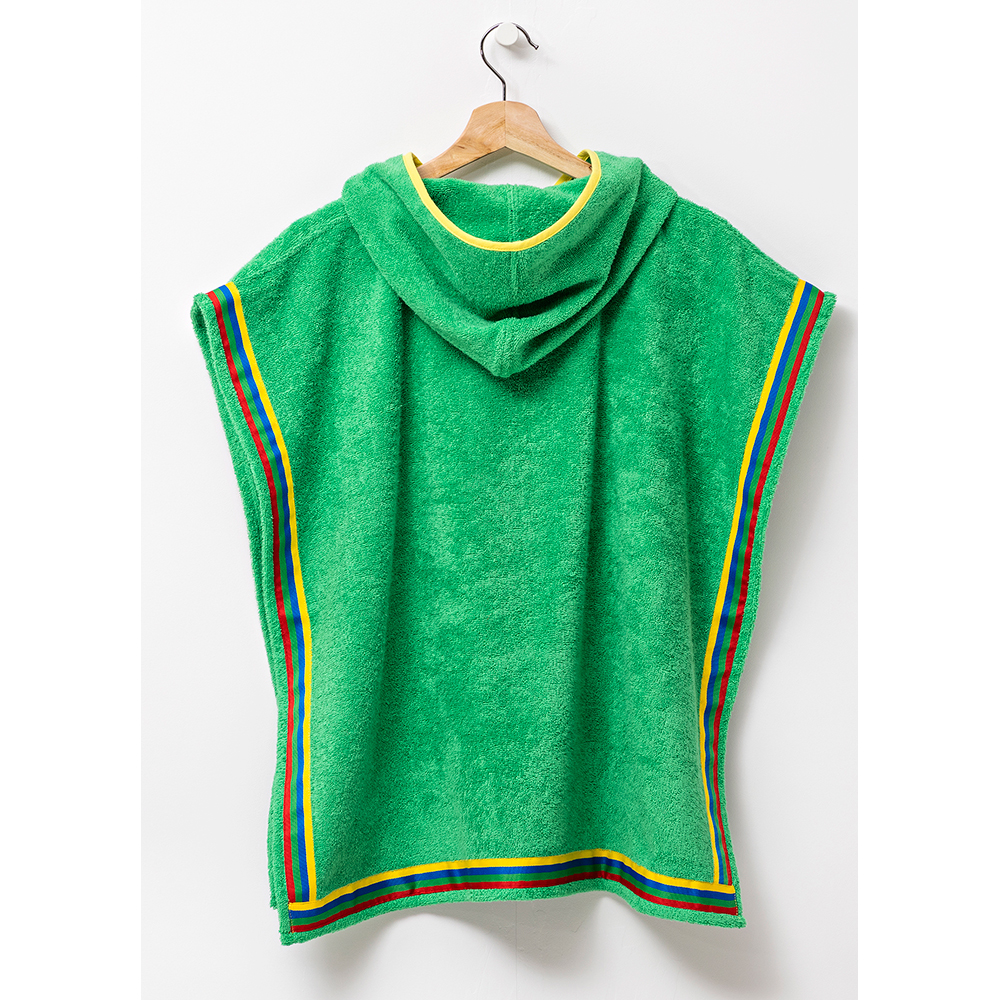 Halat de baie BENETTON BE-0818-GR, copii, bumbac, 2-4 ani, verde