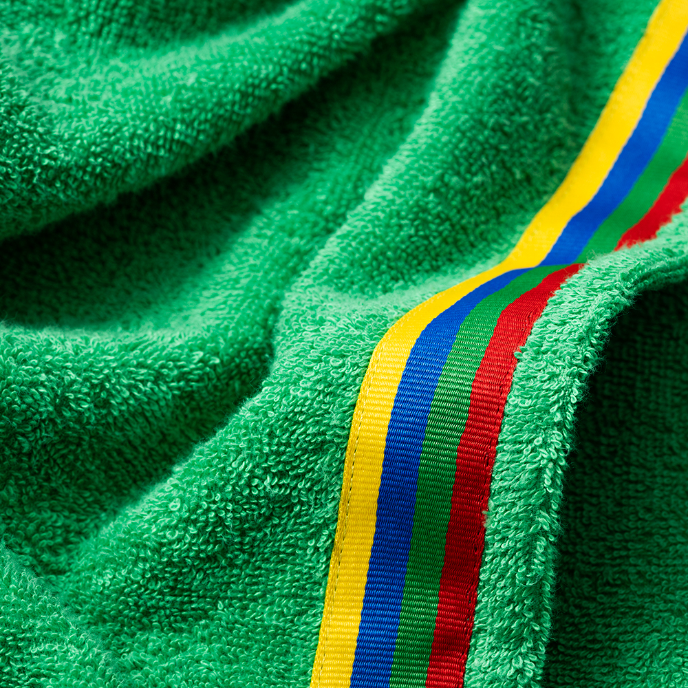 Halat de baie BENETTON BE-0818-GR, copii, bumbac, 2-4 ani, verde