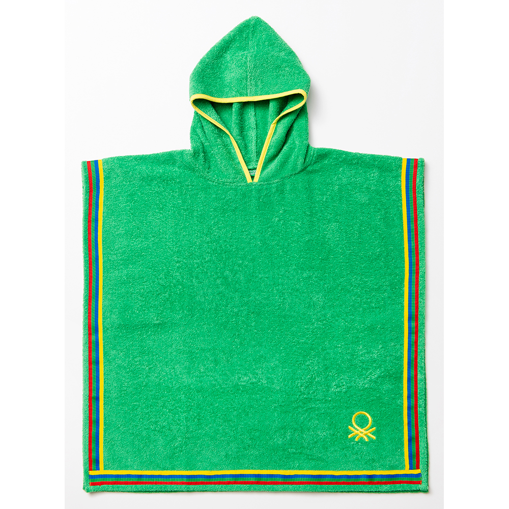 Halat de baie BENETTON BE-0818-GR, copii, bumbac, 2-4 ani, verde
