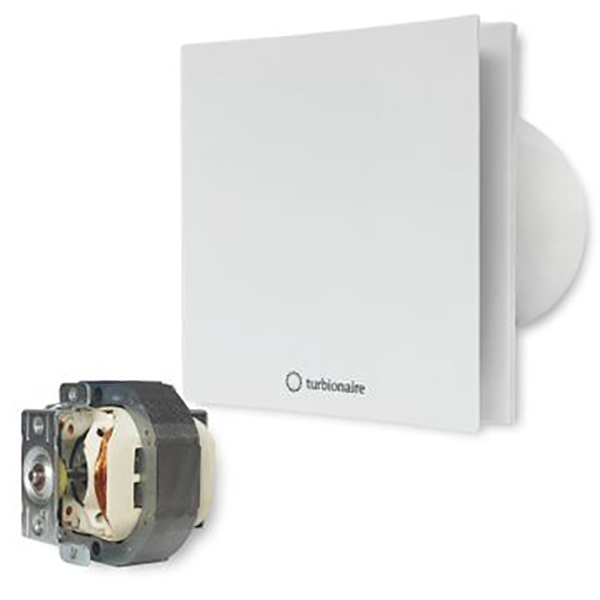 Ventilator baie extractor TURBIONAIRE ARTE 100 SW, 15W, 80mc/h, 100mm, alb