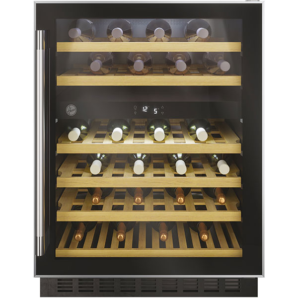 Racitor de vinuri incorporabil HOOVER HWCB 60/N, 46 sticle, H 82 cm, Clasa G, Wi-Fi