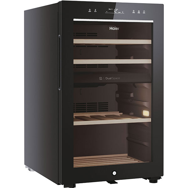 Racitor de vinuri HAIER HWS42GDAU1, 42 sticle, H 82 cm, Clasa G, Wi-Fi, negru