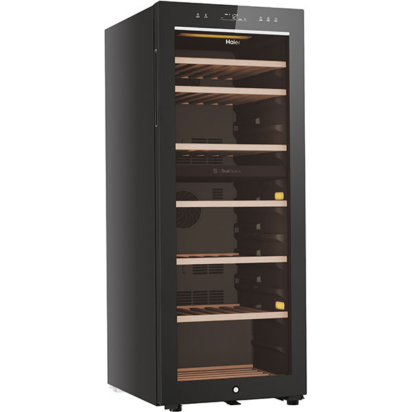 Racitor de vinuri HAIER HWS77GDAU1, 77 sticle, H 127 cm, Clasa G, Wi-Fi, negru