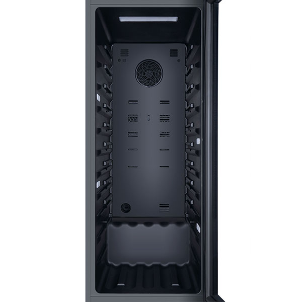 Racitor de vinuri HAIER HWS84GA, 84 sticle, H 127 cm, Clasa G, negru