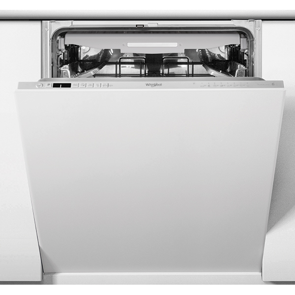 Masina de spalat vase incorporabila WHIRLPOOL WIC 3C33 PFE, 14 seturi, 8 programe, 60 cm, Clasa D, panou comanda argintiu