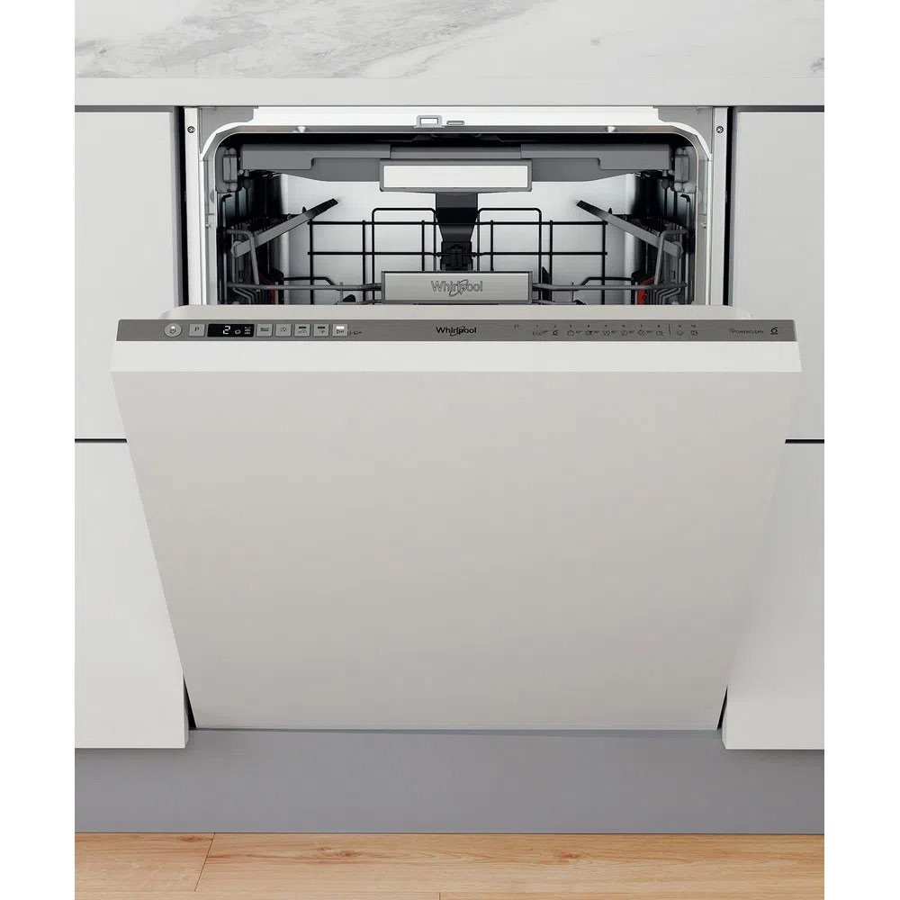 Masina de spalat vase incorporabila WHIRLPOOL WIO 3O540 PELG, 14 seturi, 10 programe, 60 cm, Clasa B, panou comanda inox