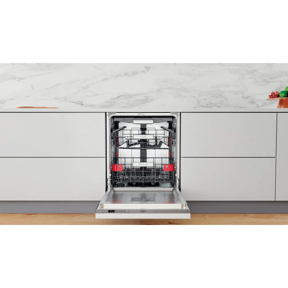 Masina de spalat vase incorporabila WHIRLPOOL WIO 3O540 PELG, 14 seturi, 10 programe, 60 cm, Clasa B, panou comanda inox