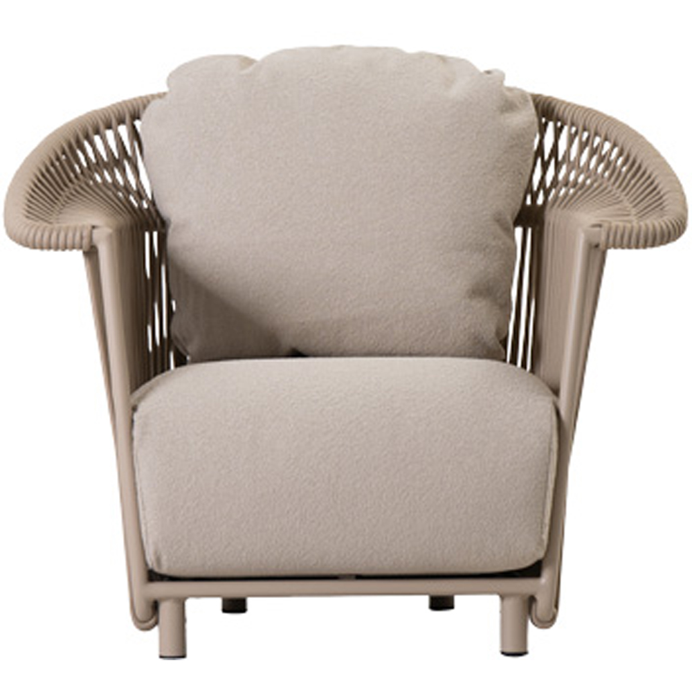 Scaun relaxare LIVINTWIST Crown, 100 x 82.5 x 82.5 cm, camel