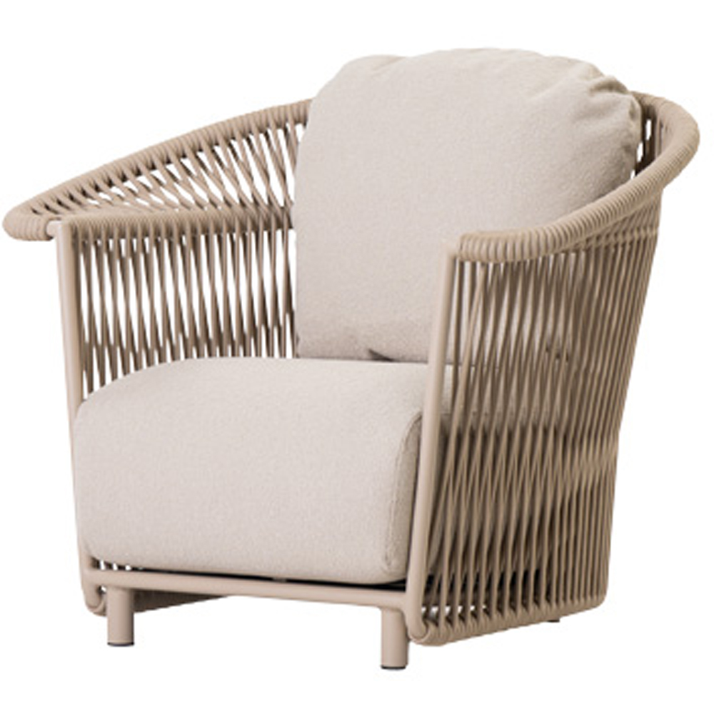 Scaun relaxare LIVINTWIST Crown, 100 x 82.5 x 82.5 cm, camel