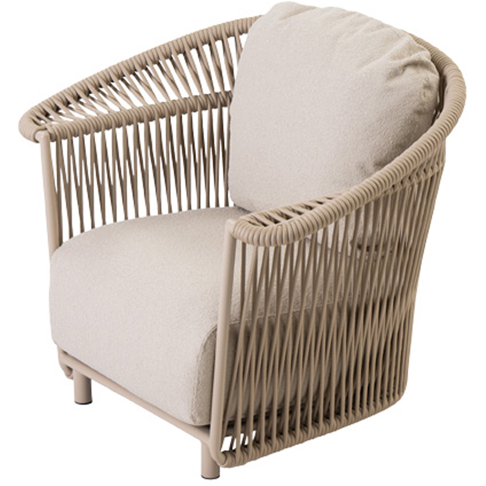 Scaun relaxare LIVINTWIST Crown, 100 x 82.5 x 82.5 cm, camel
