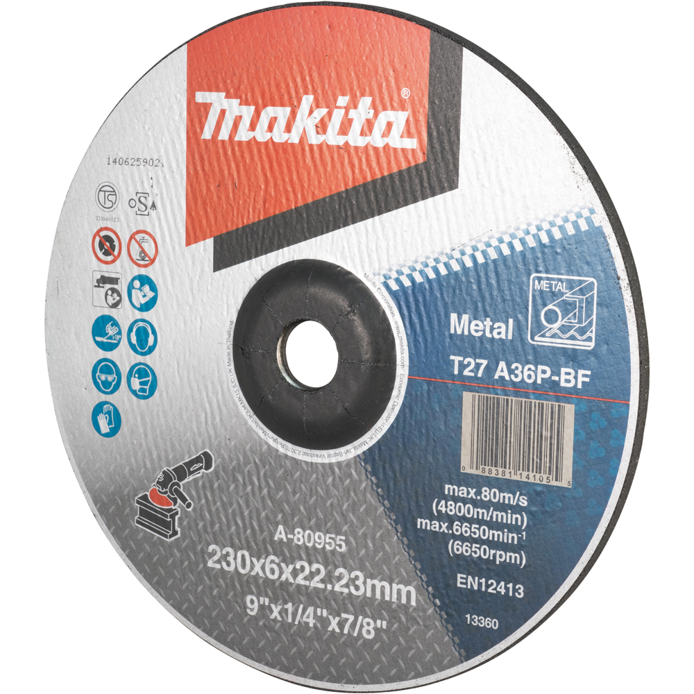 Disc de polizare MAKITA A-80955, otel, 230 x 6 x 22.23 mm