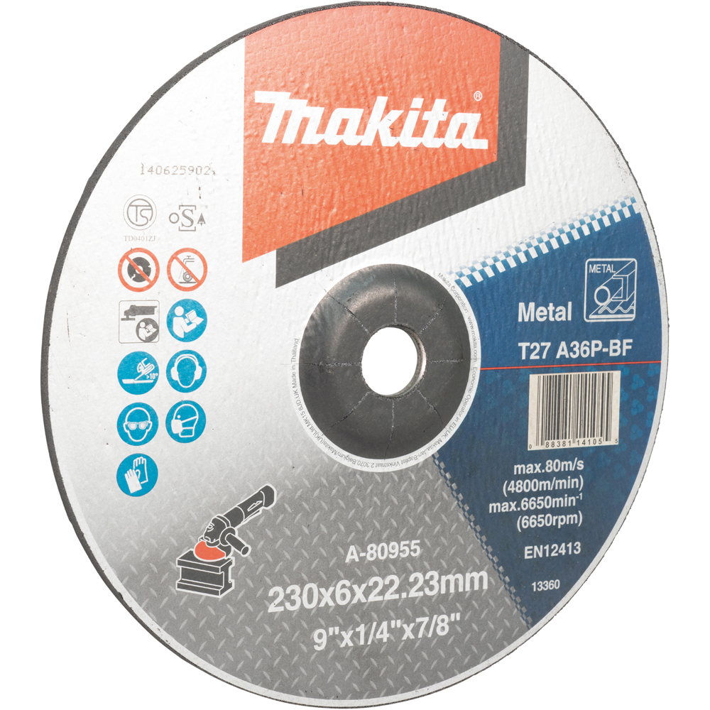Disc de polizare MAKITA A-80955, otel, 230 x 6 x 22.23 mm