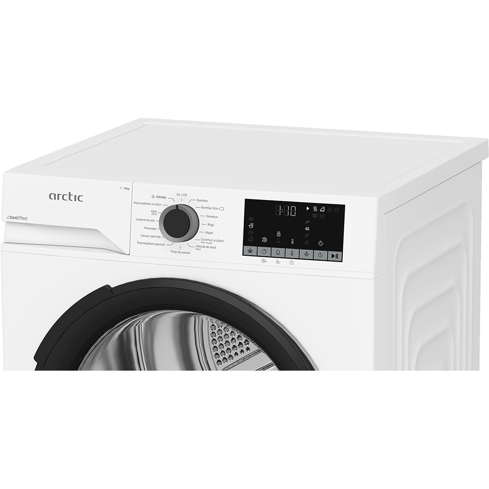 Uscator de rufe ARCTIC A2T20233W, Pompa de caldura, 10 kg, 15 programe, Clasa D, alb