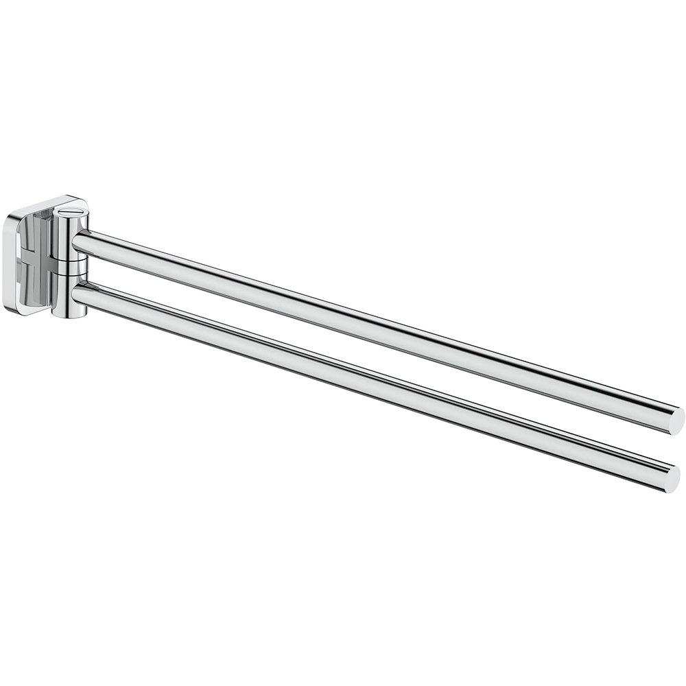 Suport prosop dublu ROCA Victoria A817885C00, brate pivotante, crom