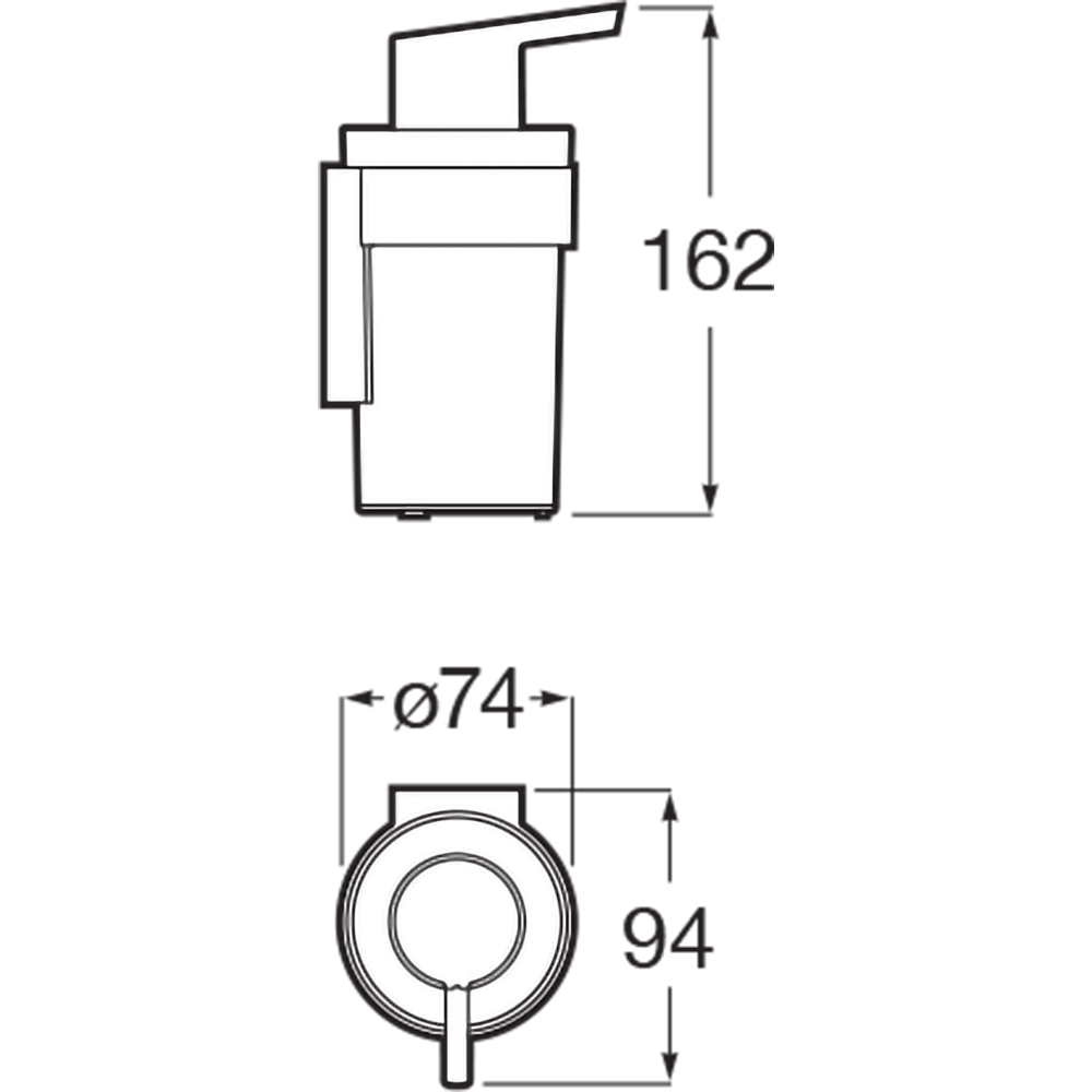 Dispenser sapun lichid ROCA Victoria A817892C00, crom