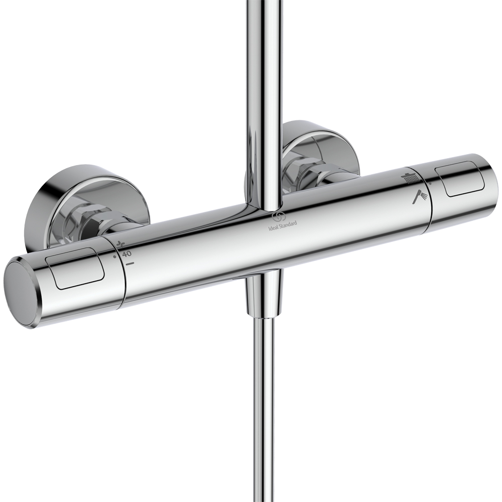 Sistem dus IDEAL STANDARD Ceratherm T25 N A8520AA 26, termostat, 2 functii, crom
