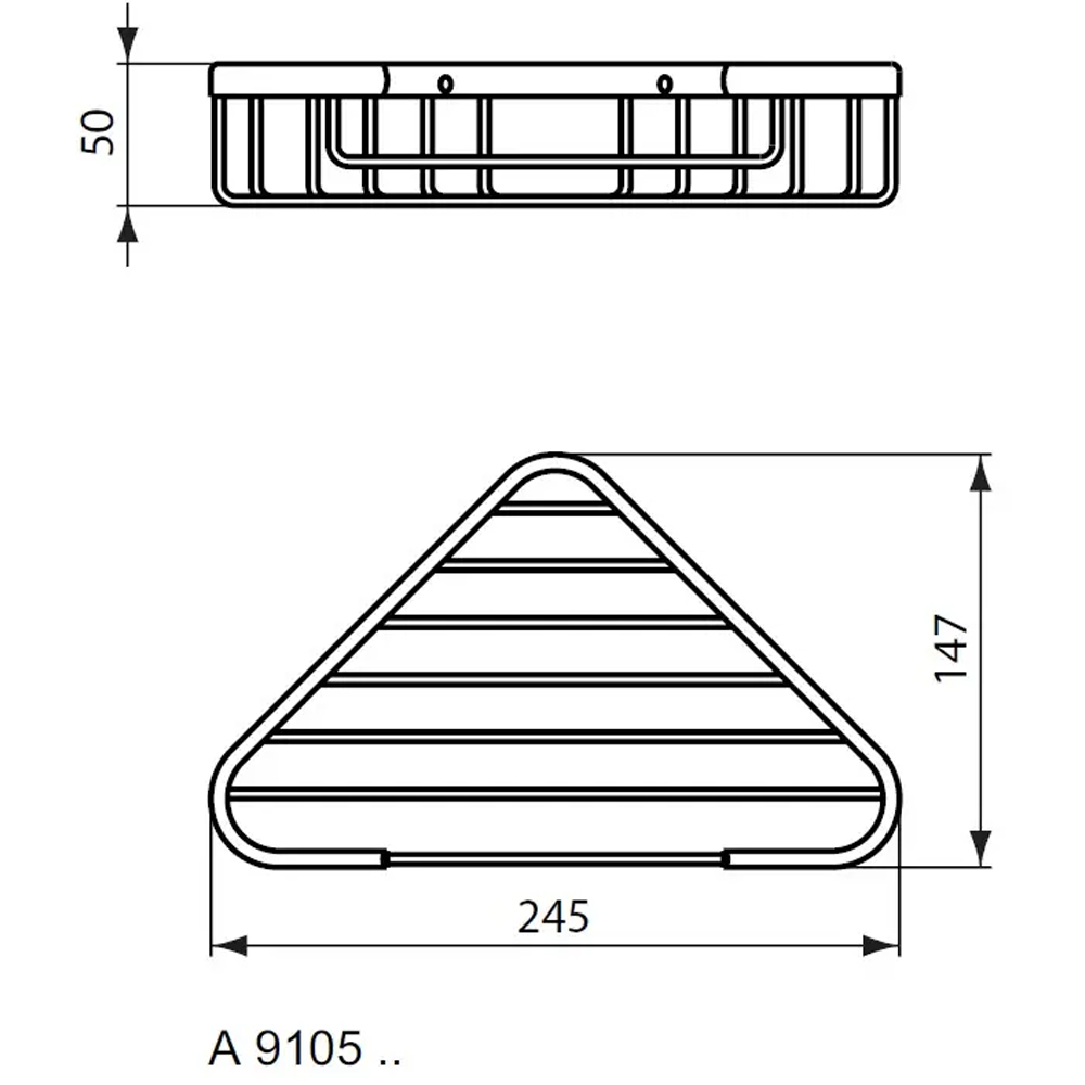 Raft de colt IDEAL STANDARD IOM A9105XG, negru mat