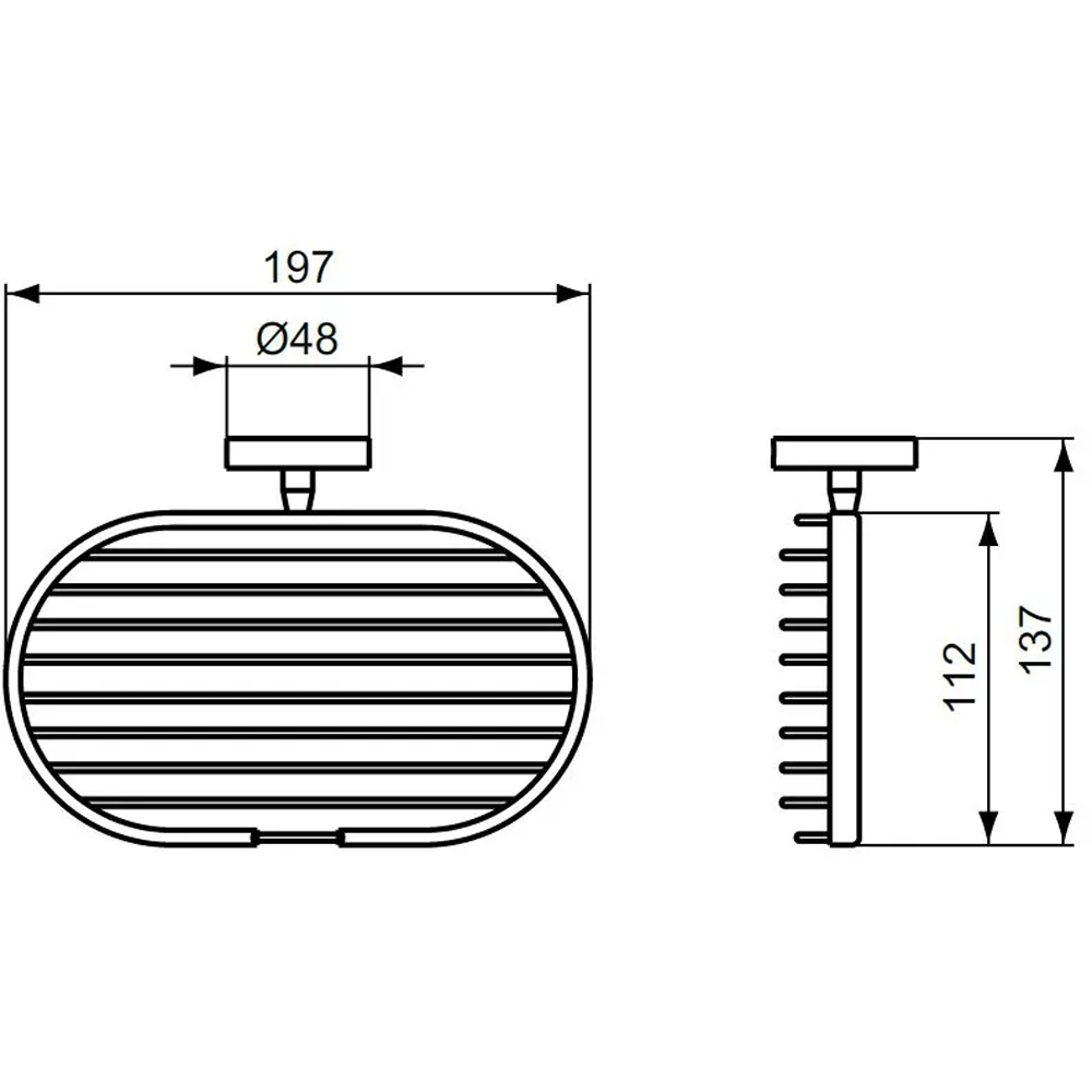 Etajera baie IDEAL STANDARD IOM A9112XG, negru mat