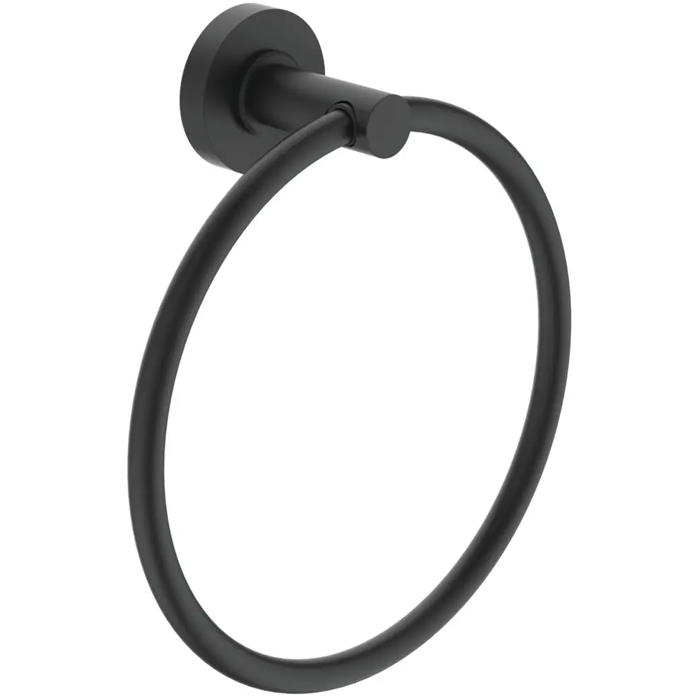 Suport prosop tip inel IDEAL STANDARD IOM A9130XG, negru mat