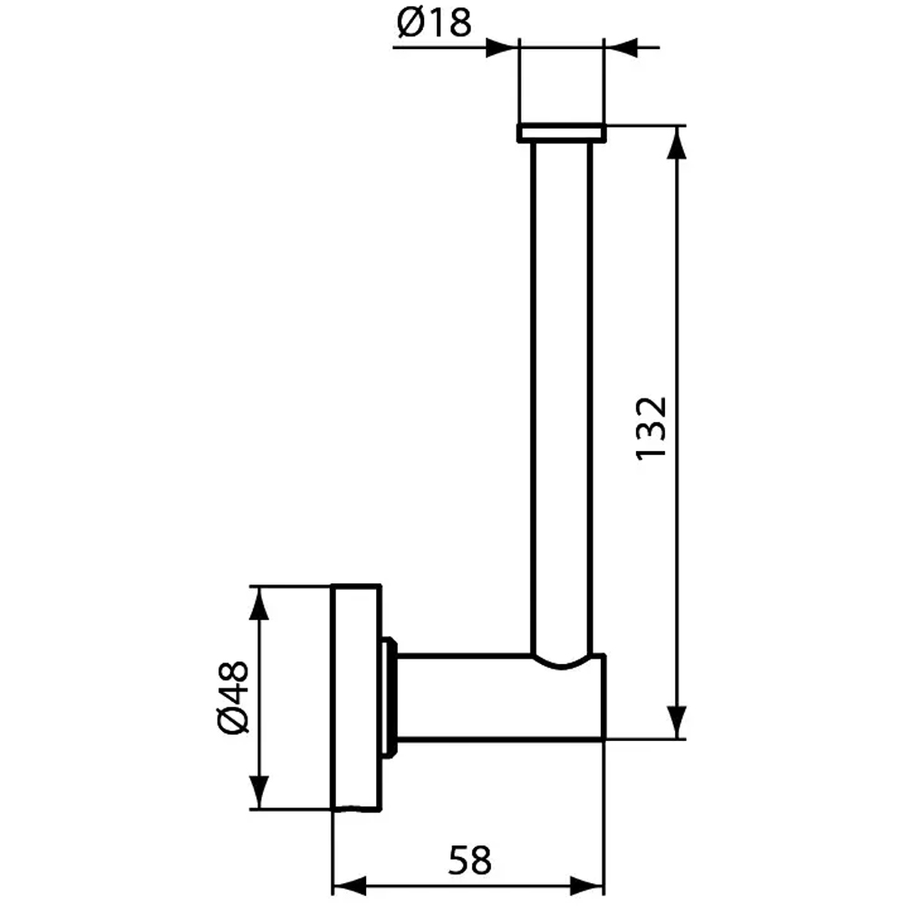 Suport rezerva hartie igienica IDEAL STANDARD IOM A9132AA, crom