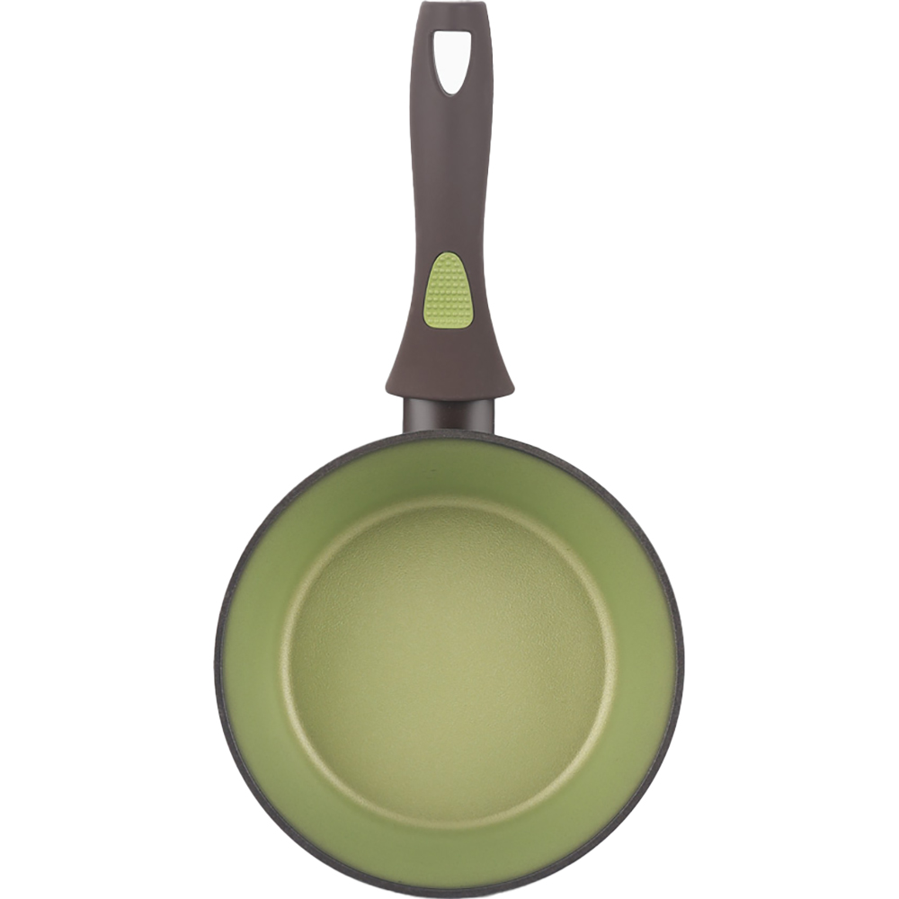 Cratita cu capac pentru sos AMERCOOK Avocado AC0108404.18, 1.5l, 18 cm, aluminiu forjat, negru-verde