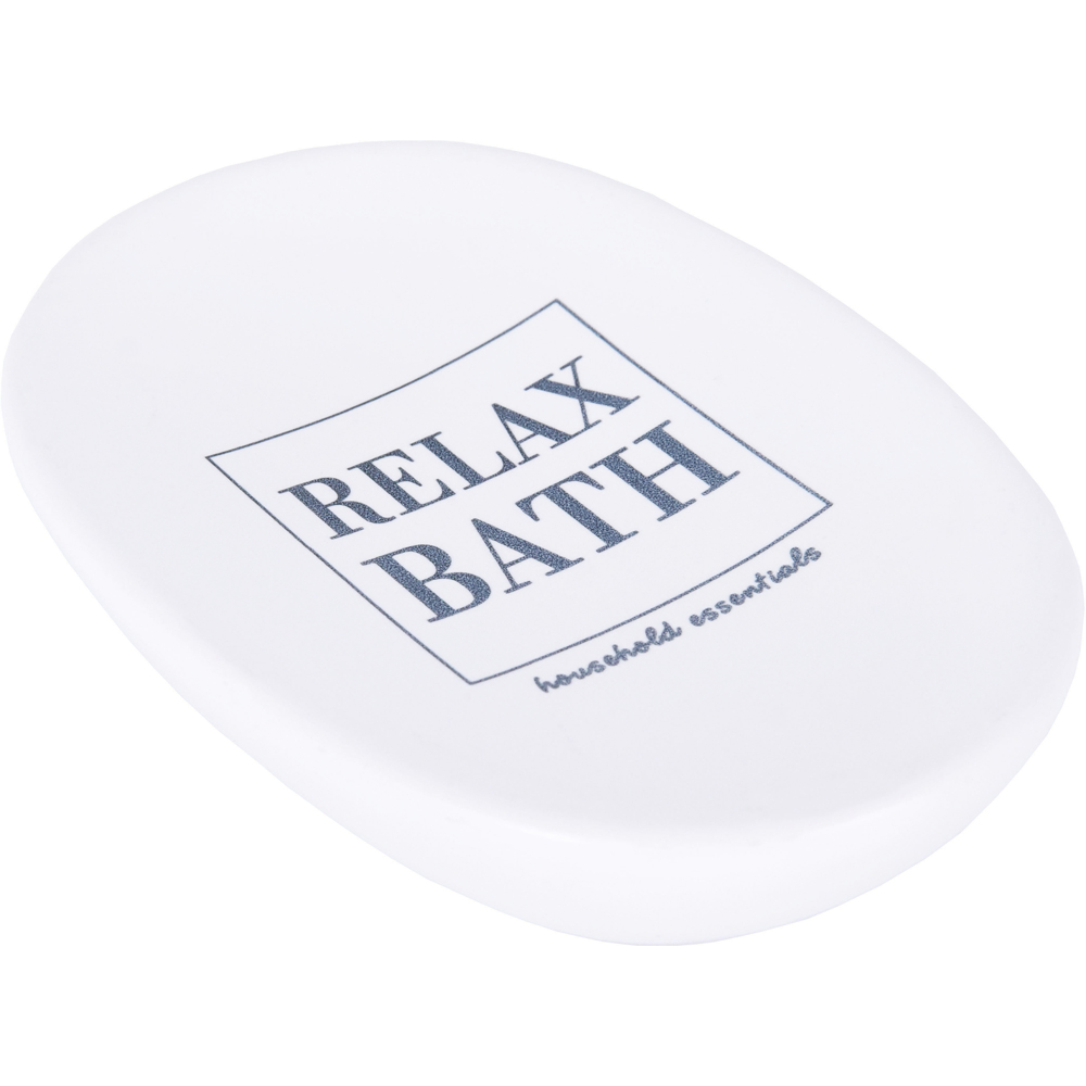 Savoniera BISK Grama 05600, ceramica, alb