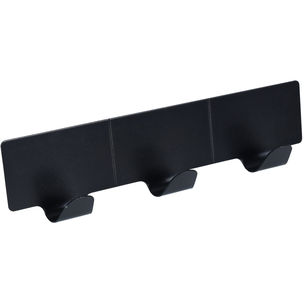 Cuier baie BISK Trendy 08283, 3 agatatoare, negru