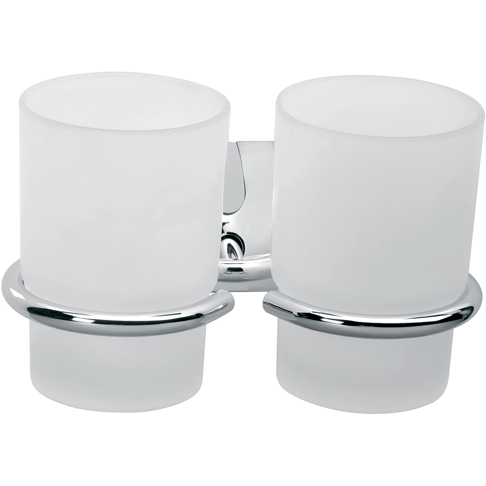 Pahar baie dublu FERRO Cascata E04, crom