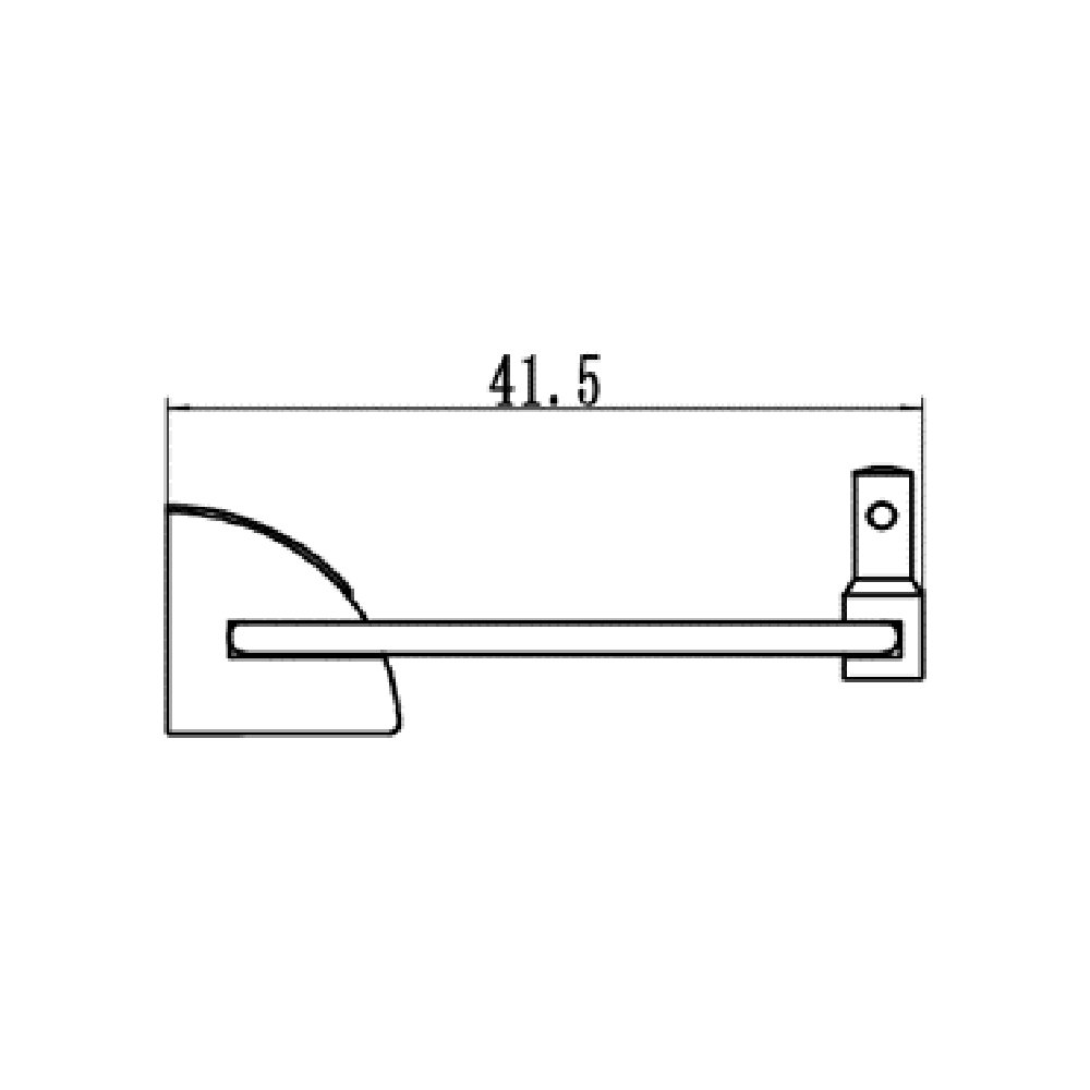 Etajera baie tip raft FERRO Cascata E13, 50 cm, crom