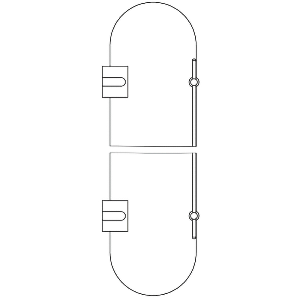 Etajera baie tip raft FERRO Cascata E13, 50 cm, crom